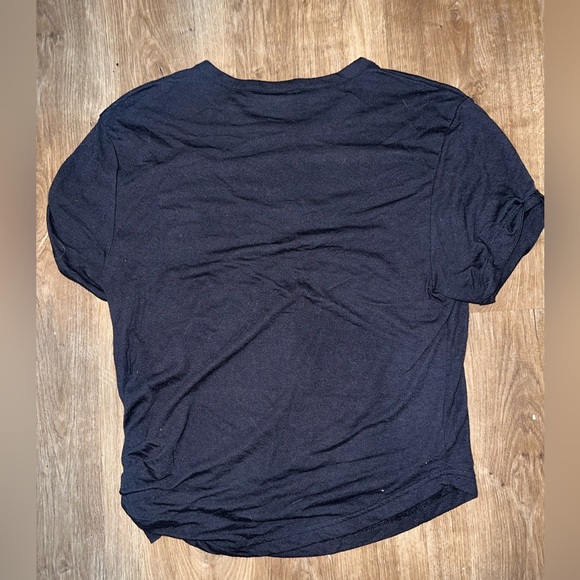 Gymshark short sleeve asymmetric tie top - black - Picture 3 of 3